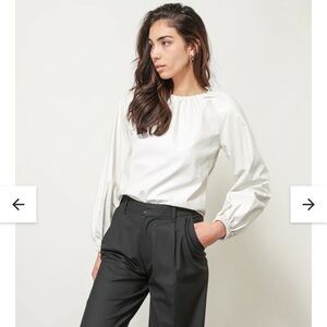 NWT Line and Dot Currently on site for $90. Faux Leather Top